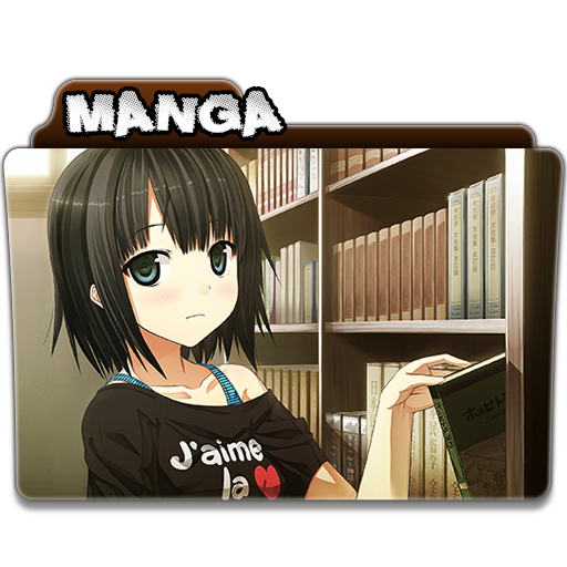 Manga Anime Folder Icon. 