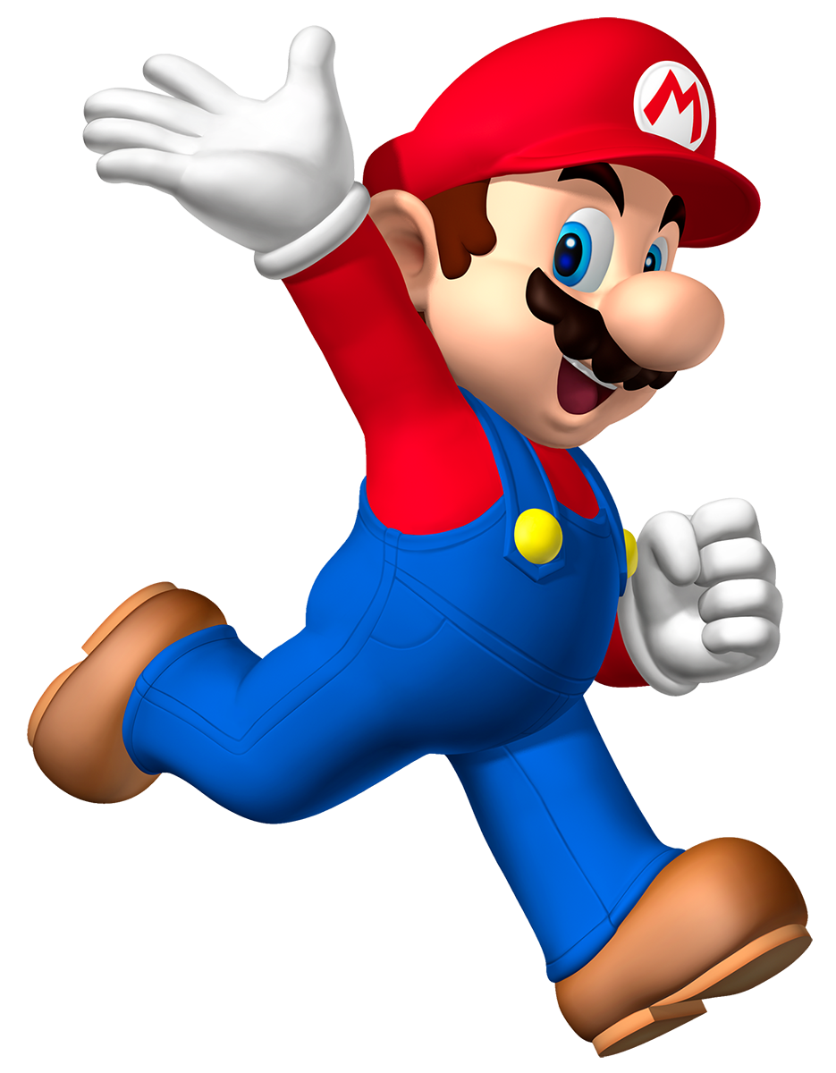 Mario waving PNG Photo