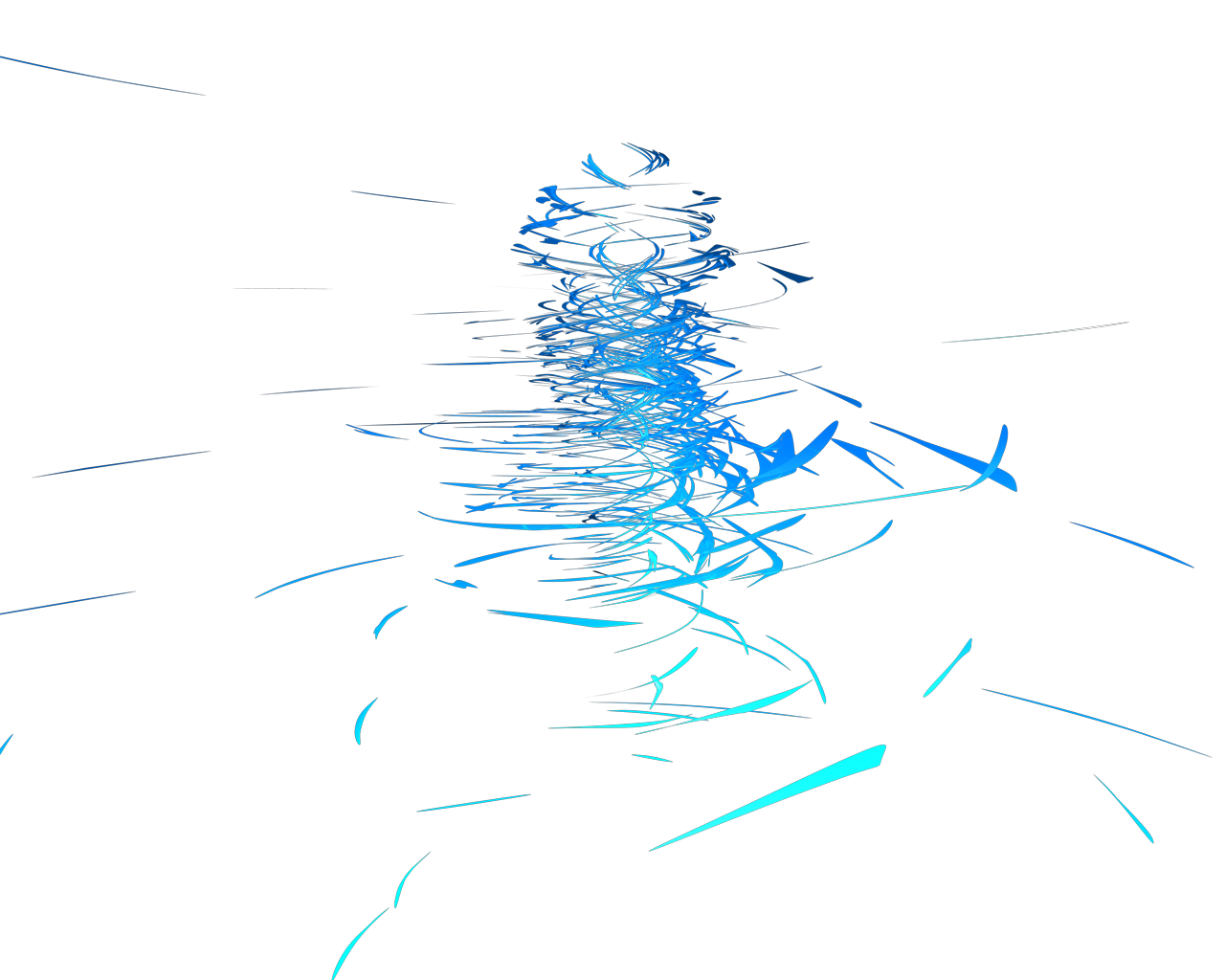 Tornado Drawings Blue Lines Vector