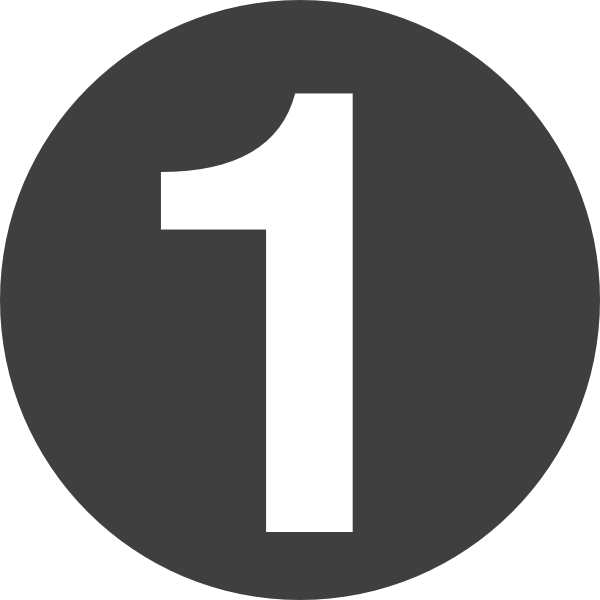 Number 1 PNG, Number 1 Transparent Background - FreeIconsPNG