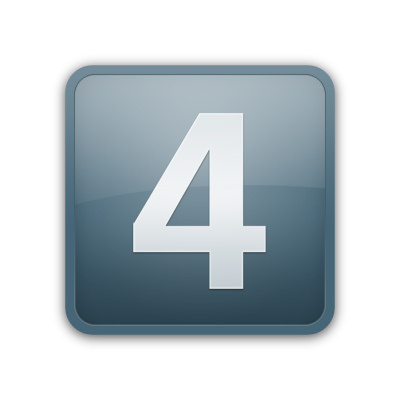 Number 4 Icon #8119 - Free Icons and PNG Backgrounds