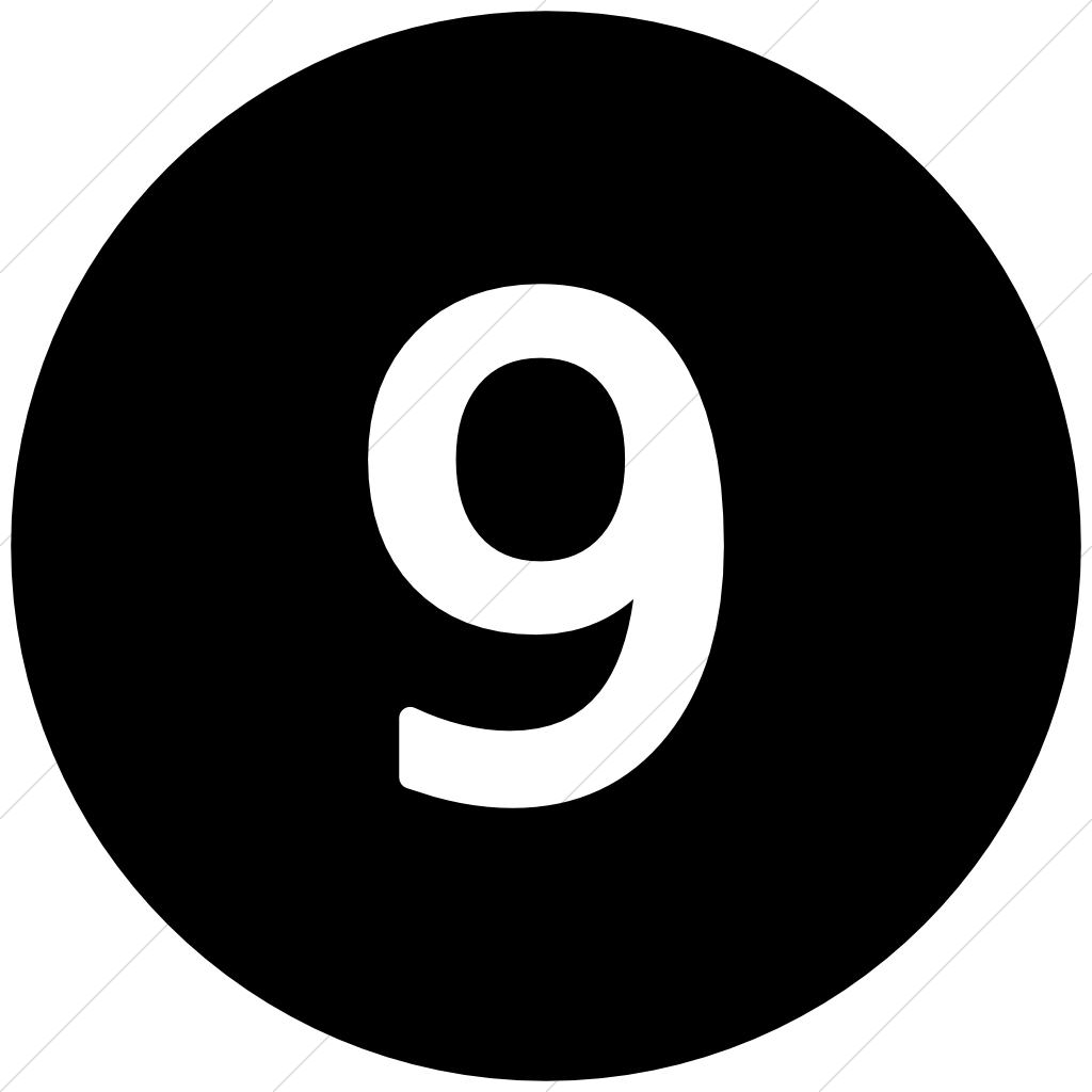 Картинка цифра 9 большая