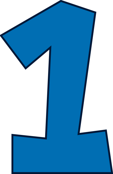 Number 1 PNG, Number 1 Transparent Background - FreeIconsPNG