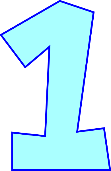 Number 1 PNG, Number 1 Transparent Background - FreeIconsPNG