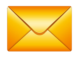 Orange envelope icon
