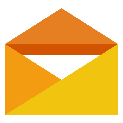 Orange Opened Envelope Letter Mail Png Transparent Background Free