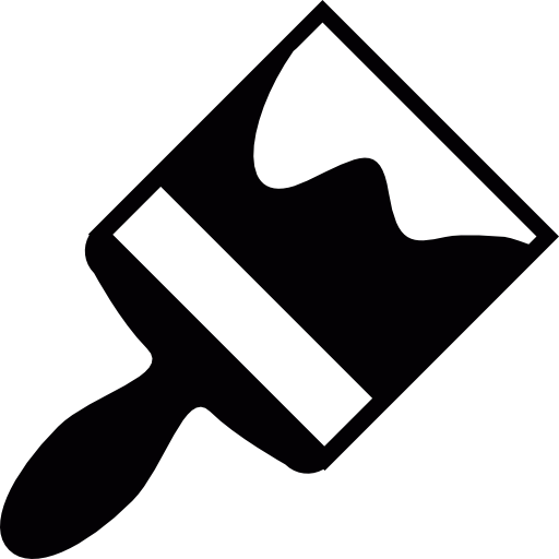 Paint Brush Icon, Transparent Paint Brush.PNG Images & Vector