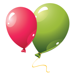 Party balloons icon