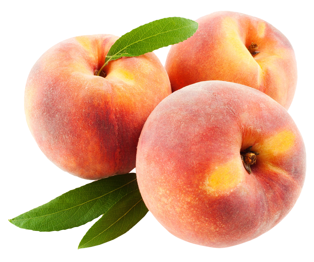 Peach Fruits With Leafs Image PNG Transparent Background, Free Download