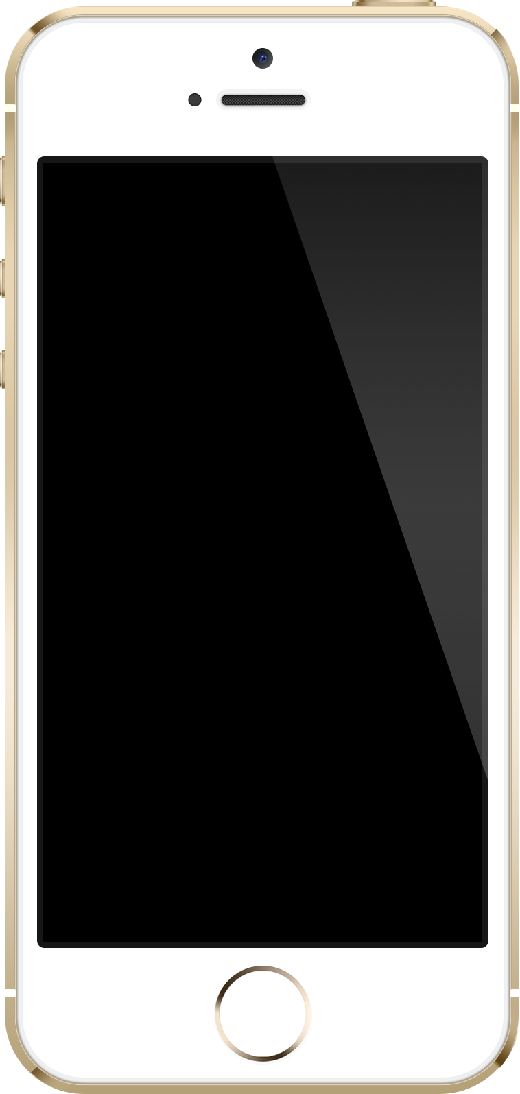 white iPhone png black screen picture