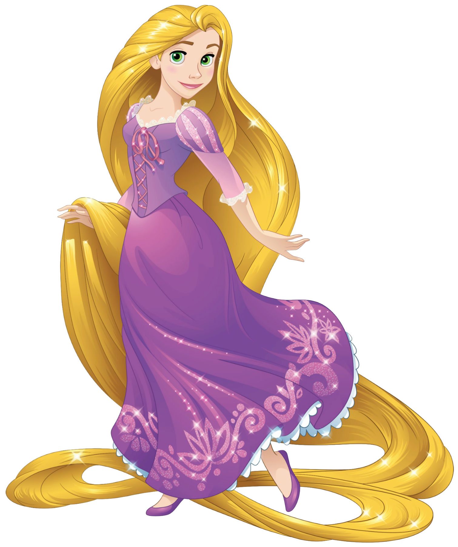 Pink Dress, Rapunzel png