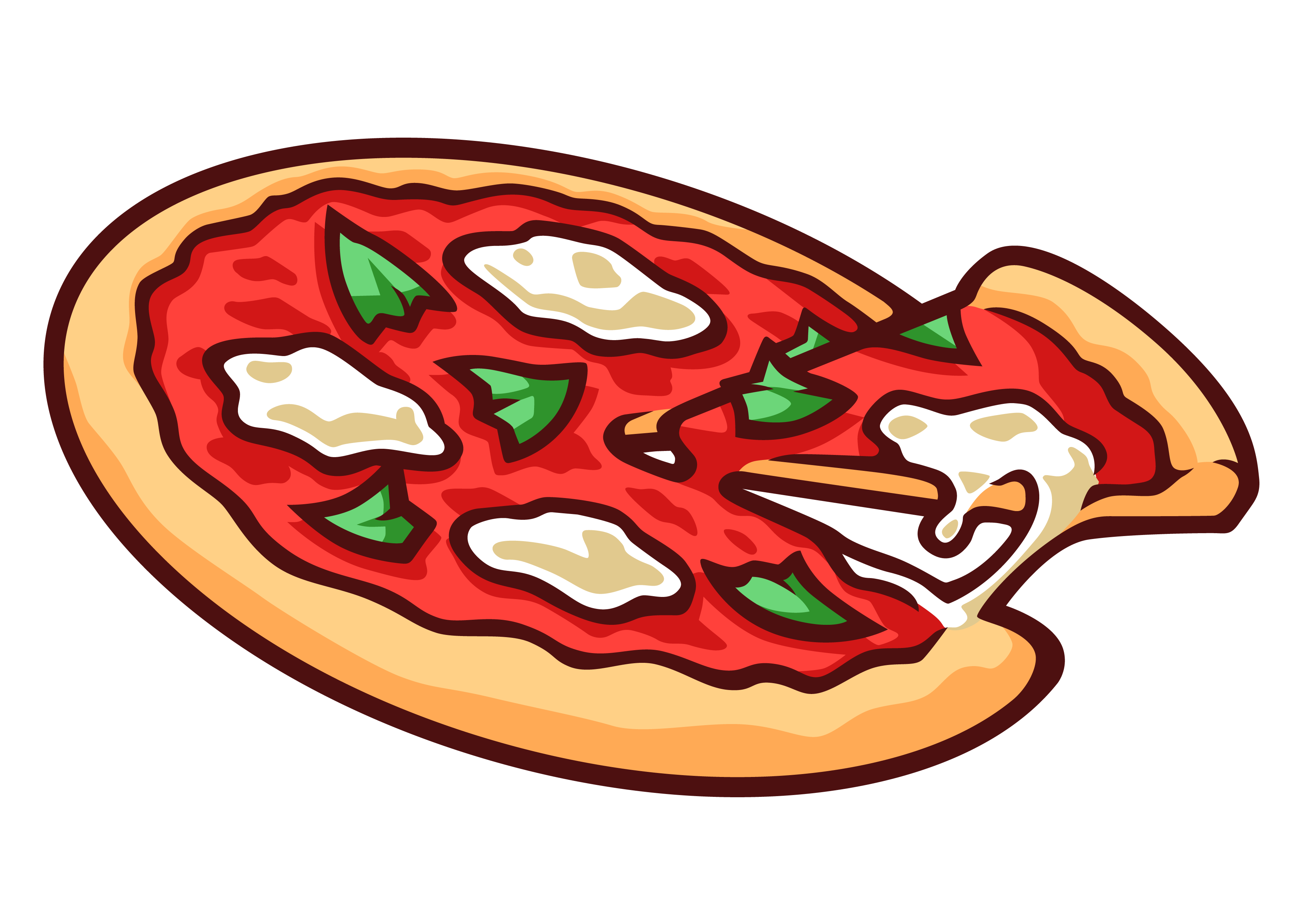 Pizza Cartoon PNG Transparent Background Free Download 19313 