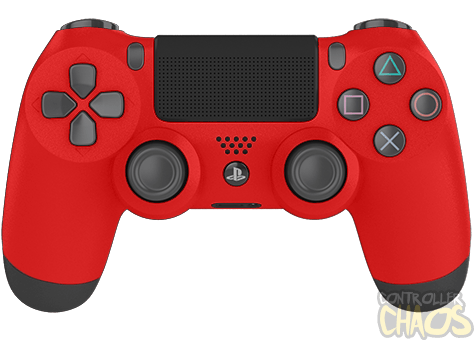 Ps4 controller transparent red store