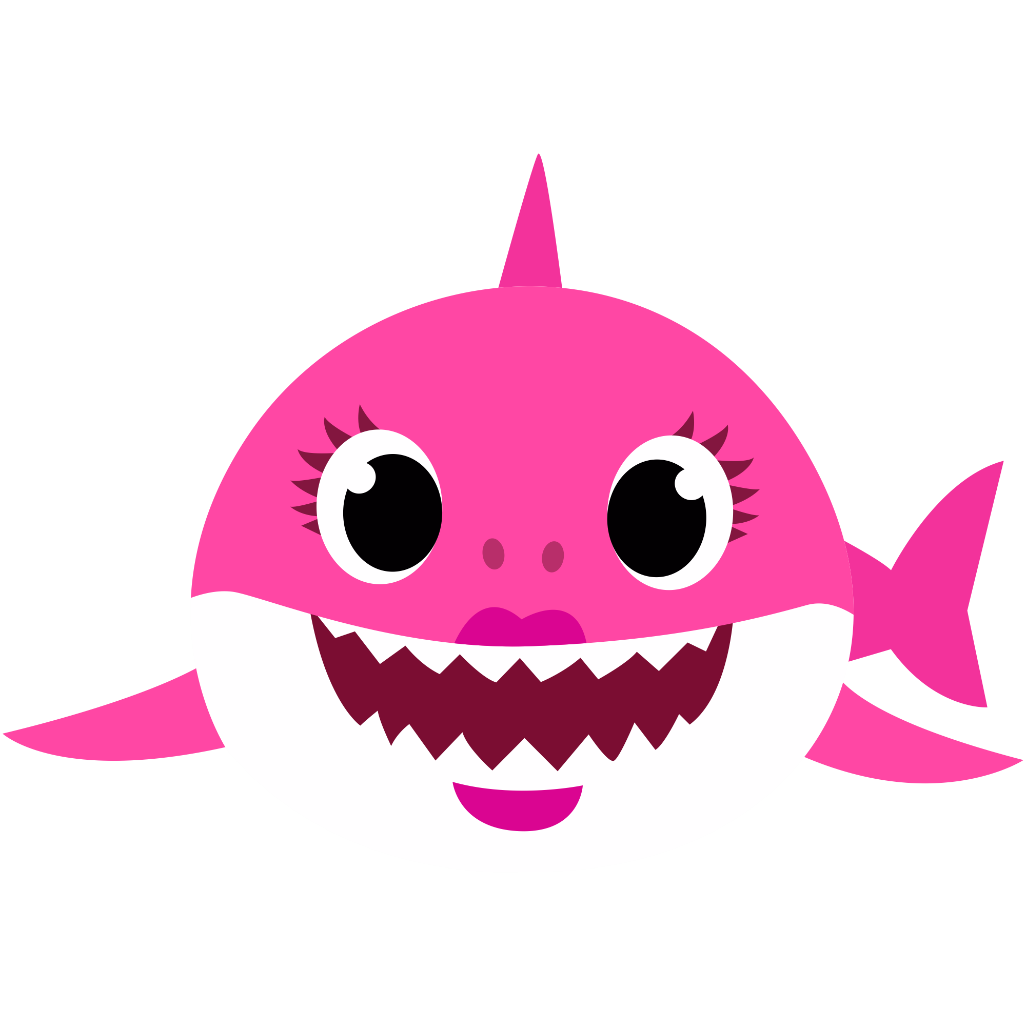 Purple girl baby shark, download free baby shark transparent PNG images f.....