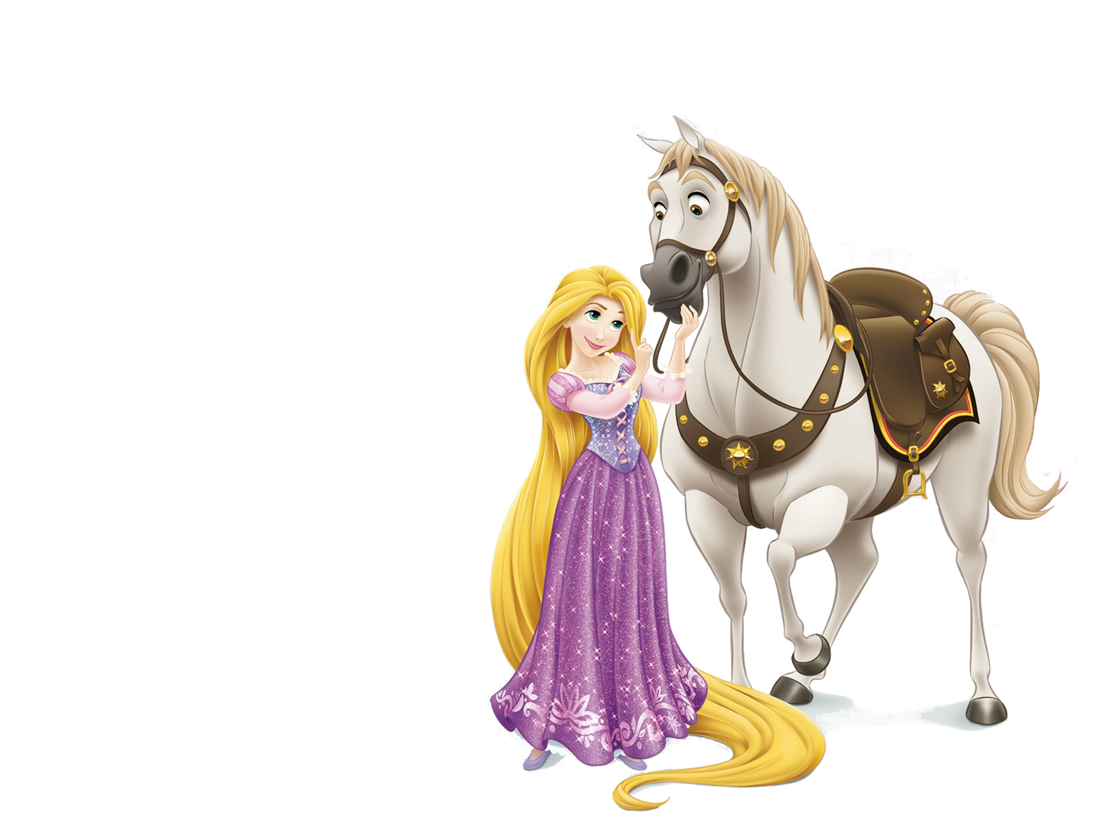 Rapunzel with Horse (Maximus) png #43432 - Free Icons and PNG Backgrounds