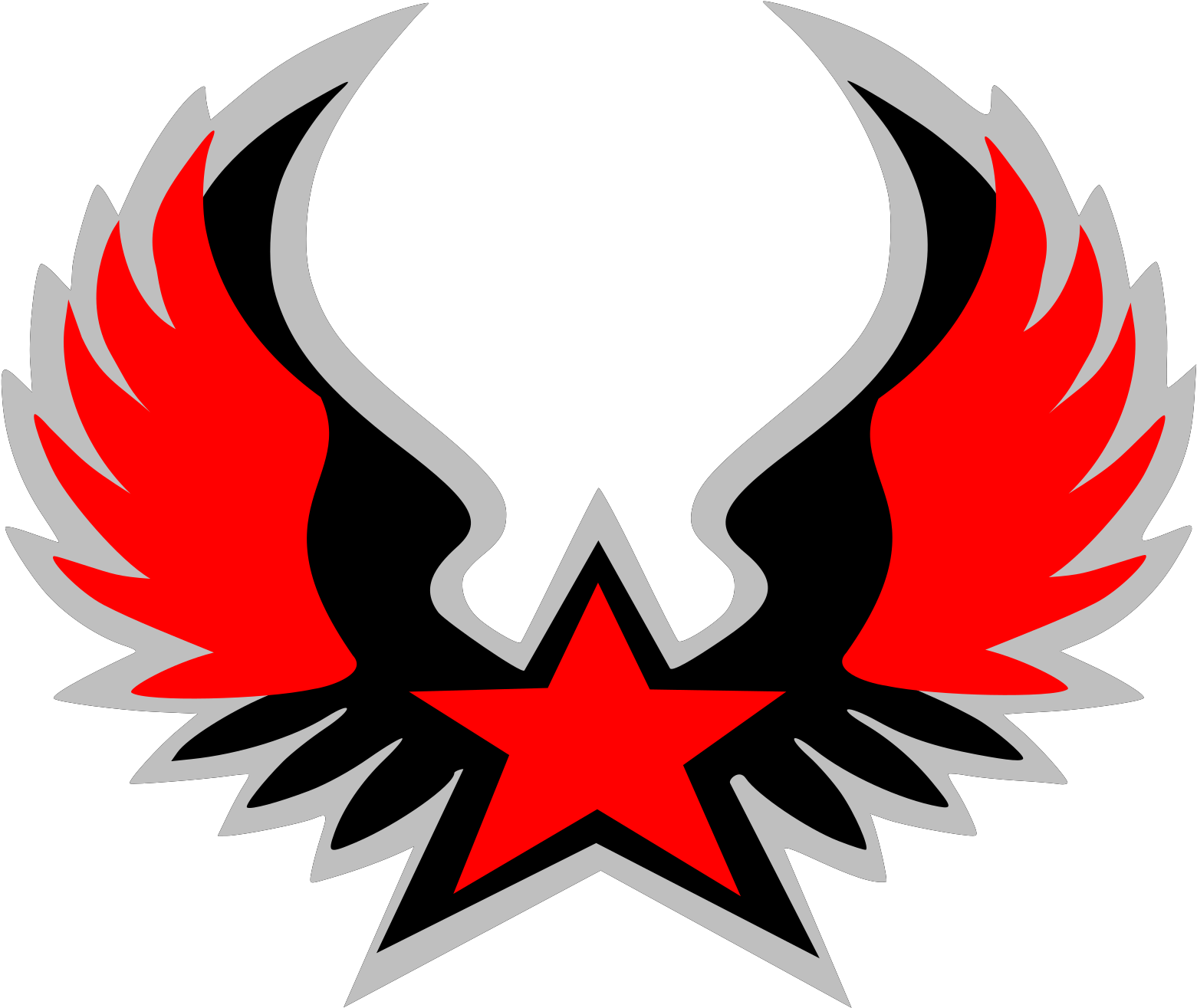 Red And Black Wings With X Gaming Logo PNG Transparent Background, logo  gamer png 