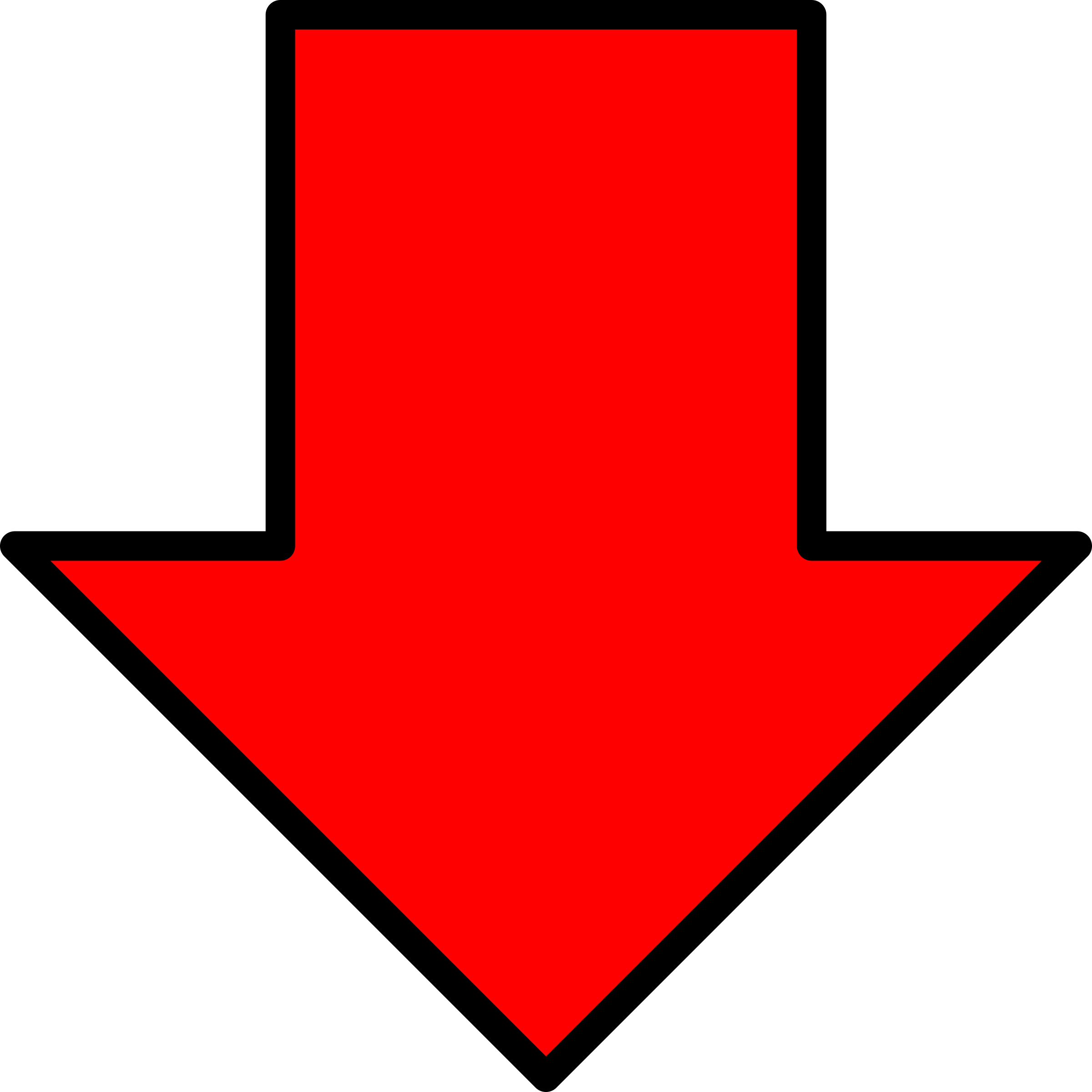 Red Arrow Down Icon PNG Transparent Background, Free Download #6708