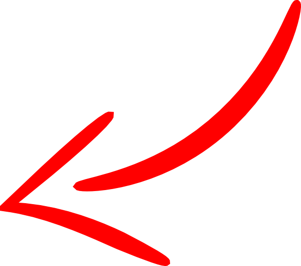red arrow left curved png
