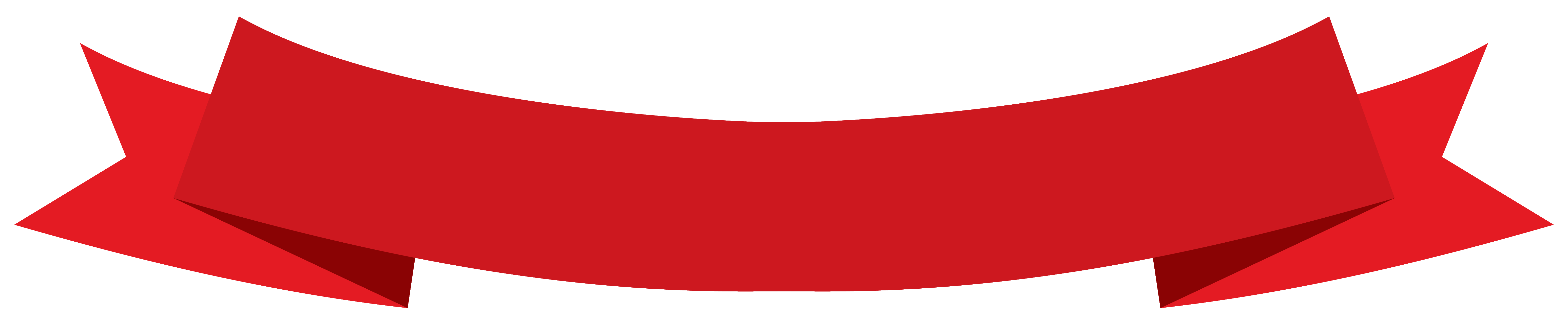 Red Ribbon Clipart Banner (PNG Transparent)