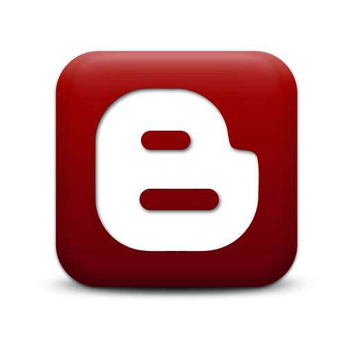 Red blogger logo icon png