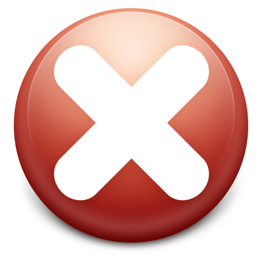 red x icon transparent