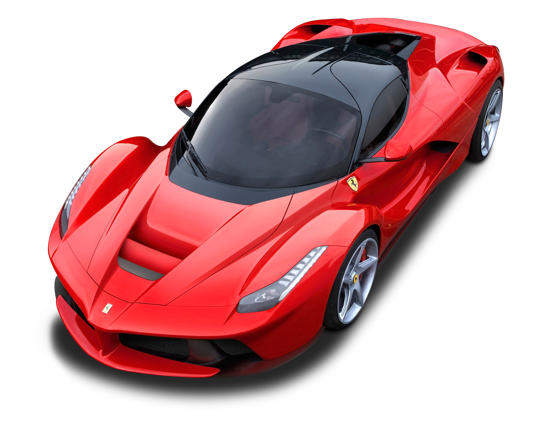 Red Ferrari Top car png