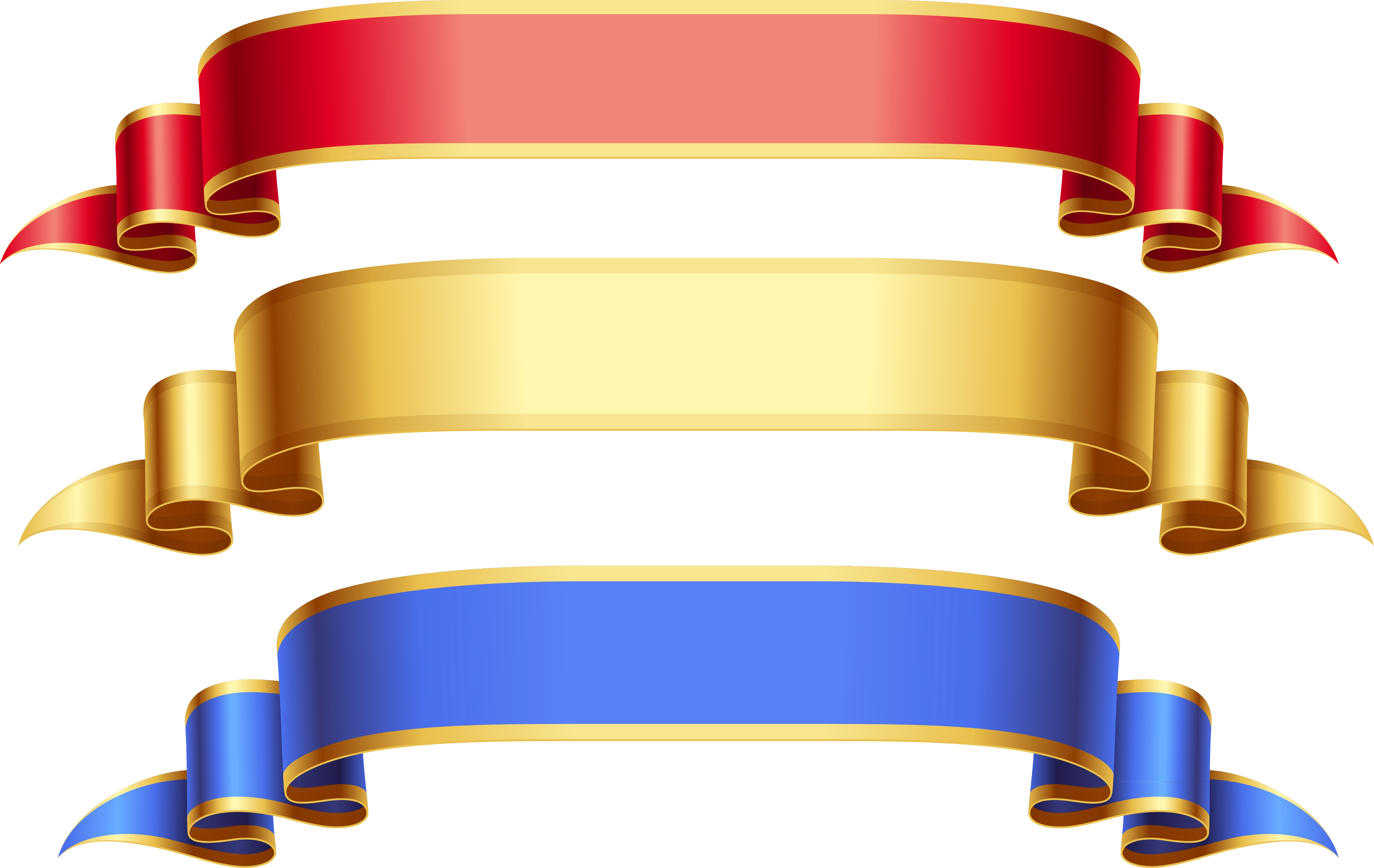 Ribbon Banner Clip Art - Blue Ribbon Banner Clip Art, HD Png Download ,  Transparent Png Image