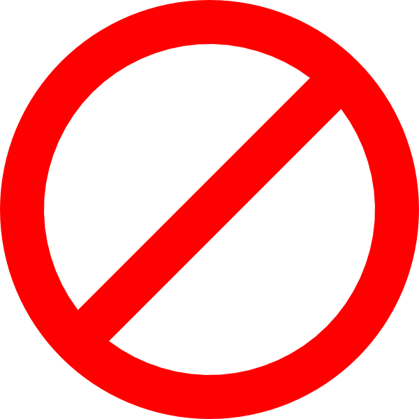 Not sign icon: Biểu tượng \