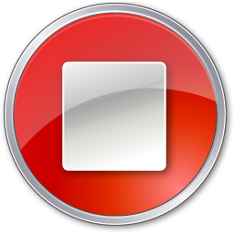 Red play stop pause icon #13415 - Free Icons and PNG Backgrounds