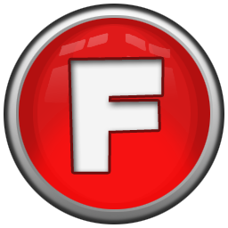 red round letter f icon png