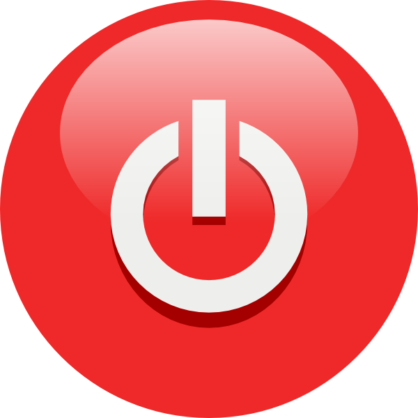 Red Turn Off PNG Transparent Background Free Download 14567