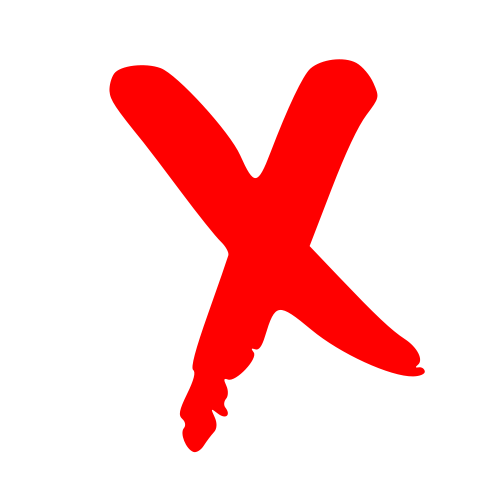Biểu tượng X đỏ thường được dùng để đánh dấu những nội dung cấm hay không được chấp nhận. Hãy xem qua hình ảnh liên quan để nắm rõ những trường hợp cụ thể áp dụng biểu tượng này trong cuộc sống hàng ngày của bạn nhé.