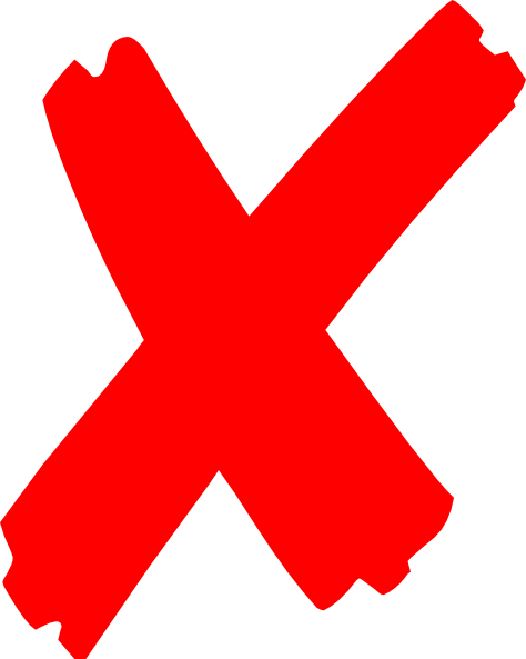 red x icon transparent