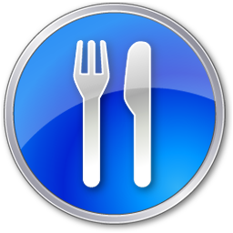 Restaurant Blue Icon