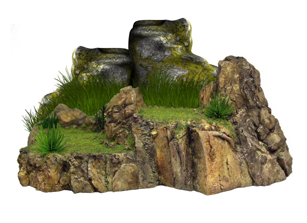 Rocks, Moss Coating On The Stone PNG Transparent Background, Free