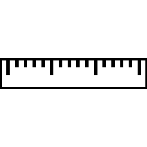 ruler clip art black and white