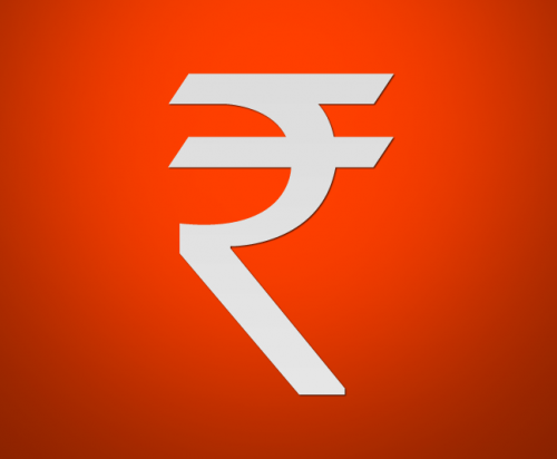 Rupees Symbol Background