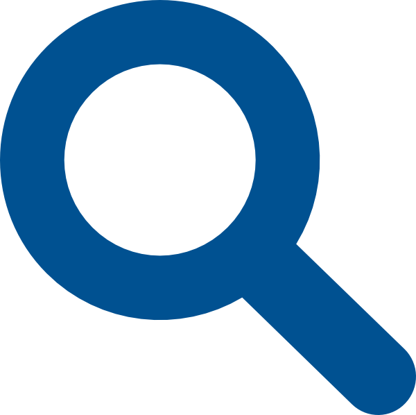 Blue Search Icon Transparent Background