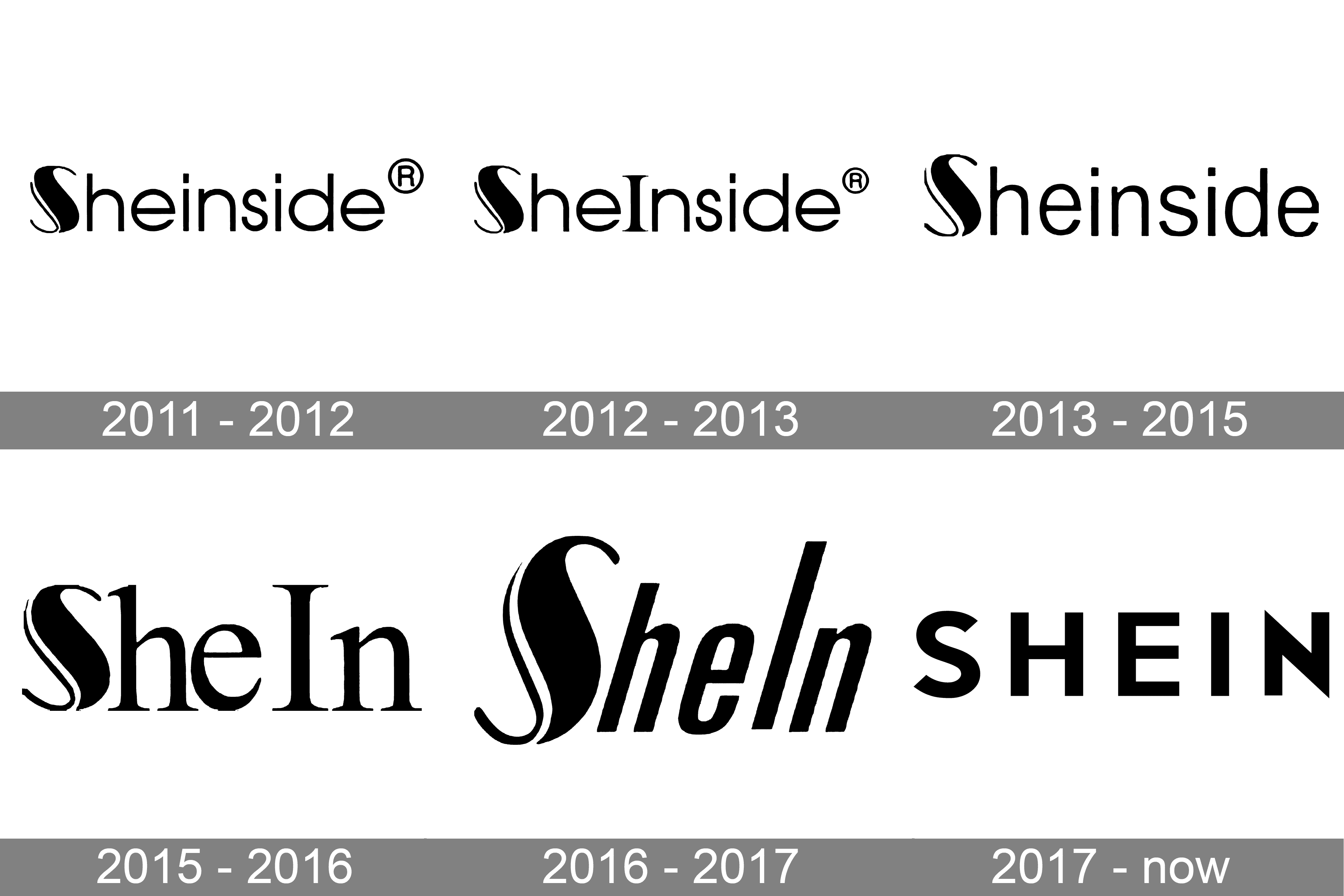 shein logo variation, types