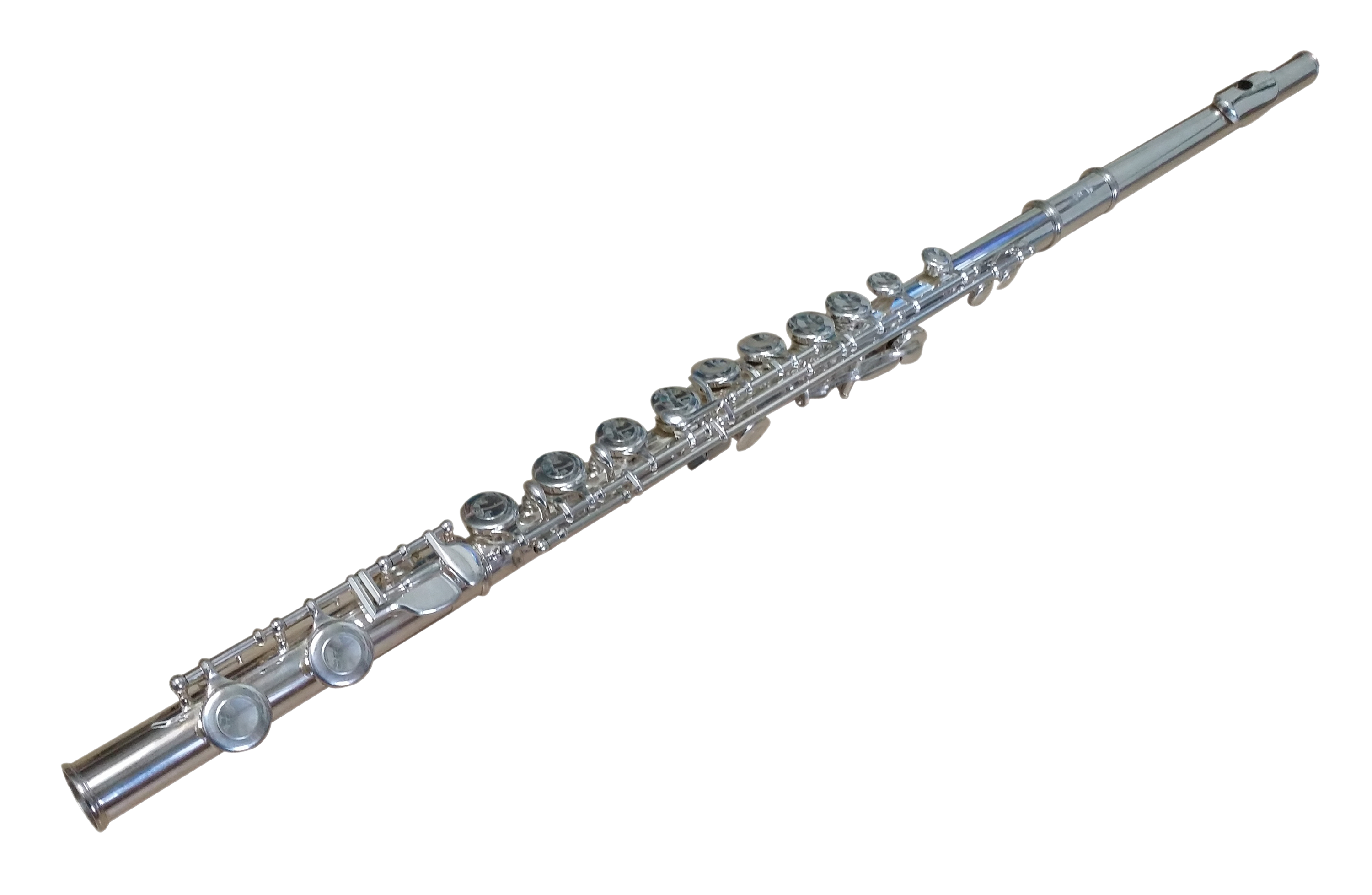 Silver Flute hd PNG Picture