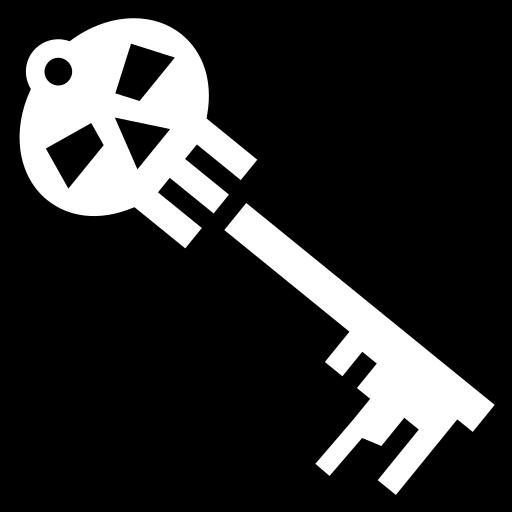 Skeleton key icon