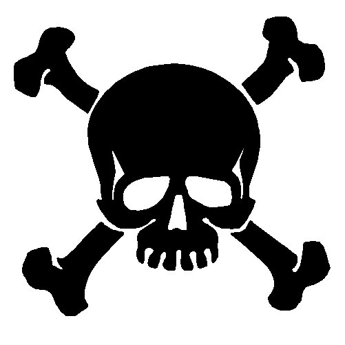 clipart skull and crossbones