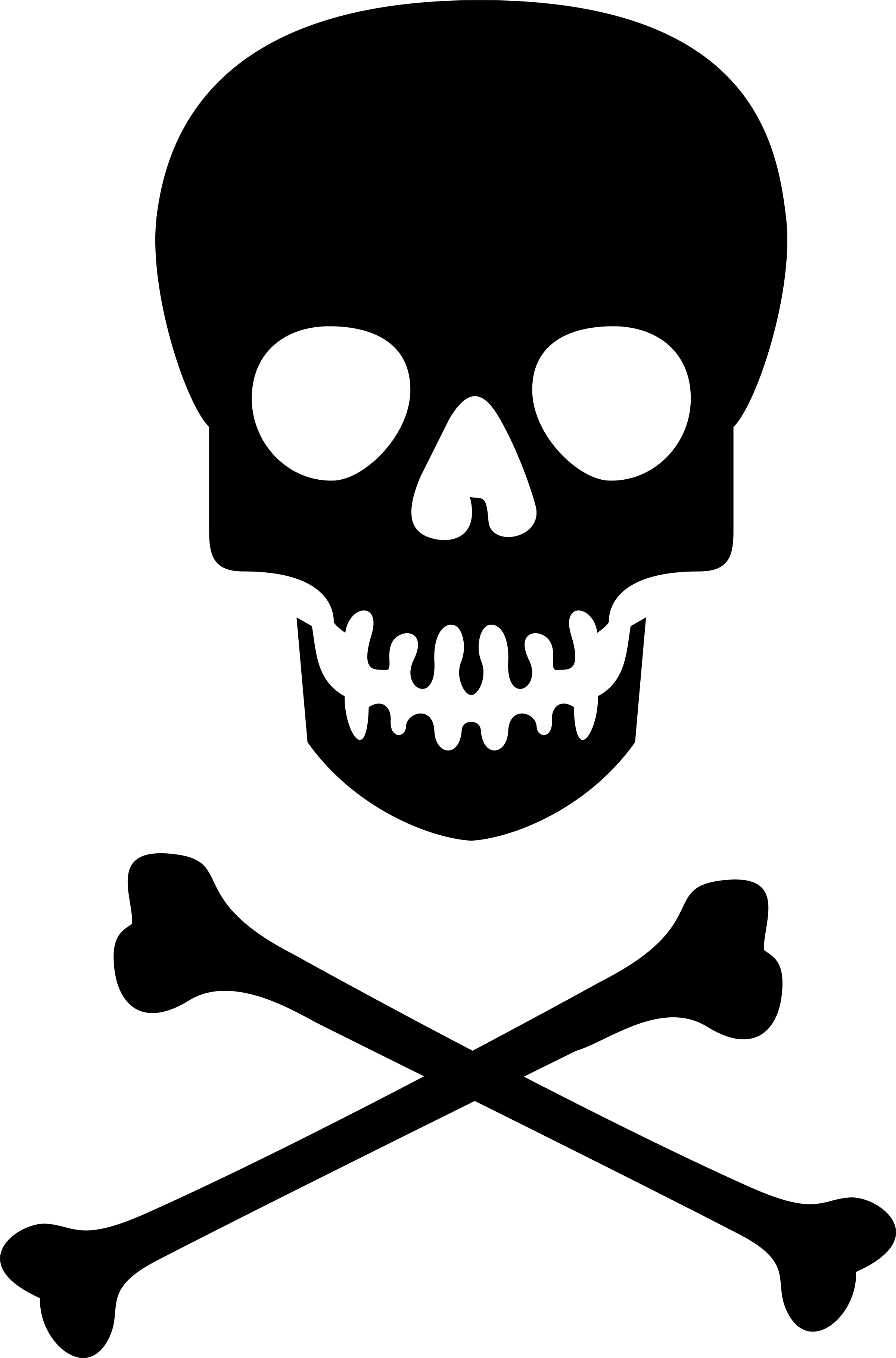 clipart skull and crossbones