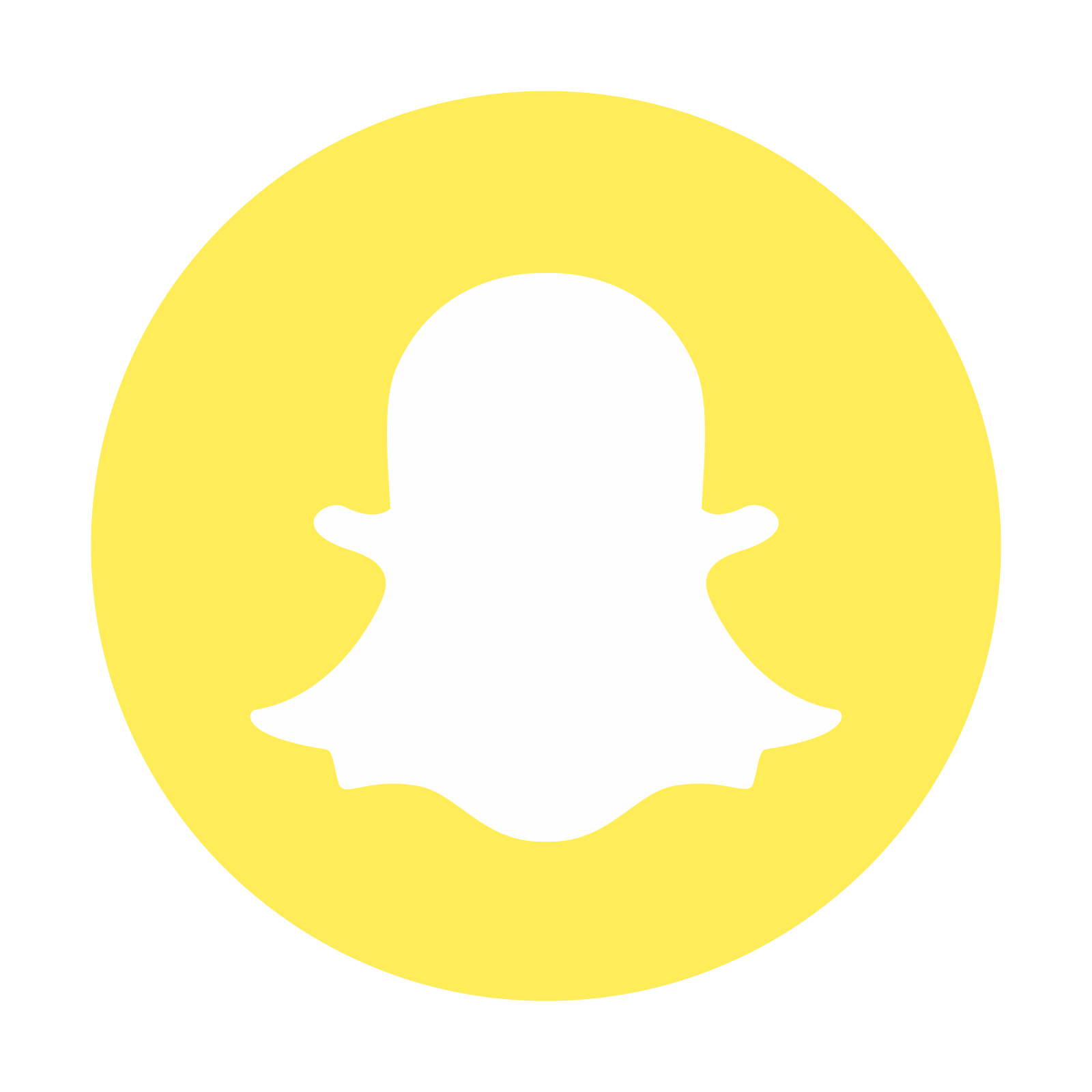 Snapchat logo PNG transparent image download, size: 505x505px