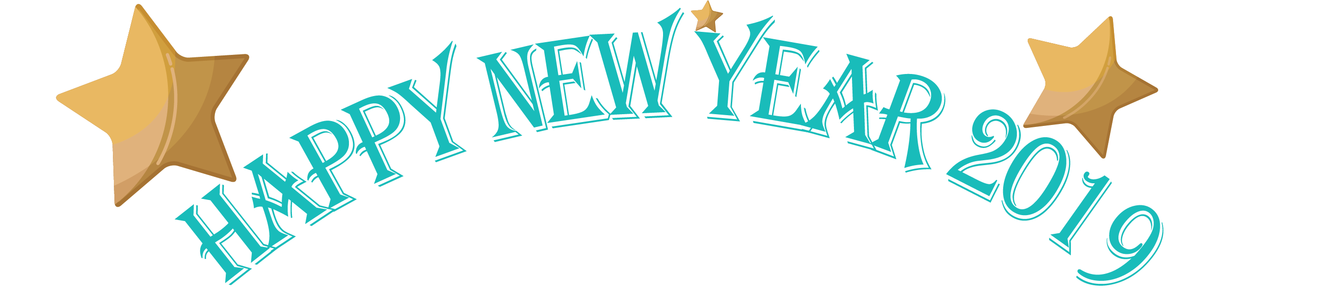 Stars, Banner, 2019, Happy New Year