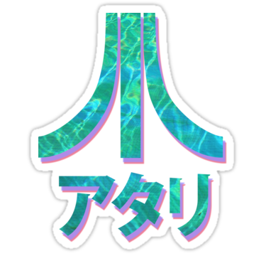 Sticker Vaporwave PNG Transparent Background, Free Download #43625
