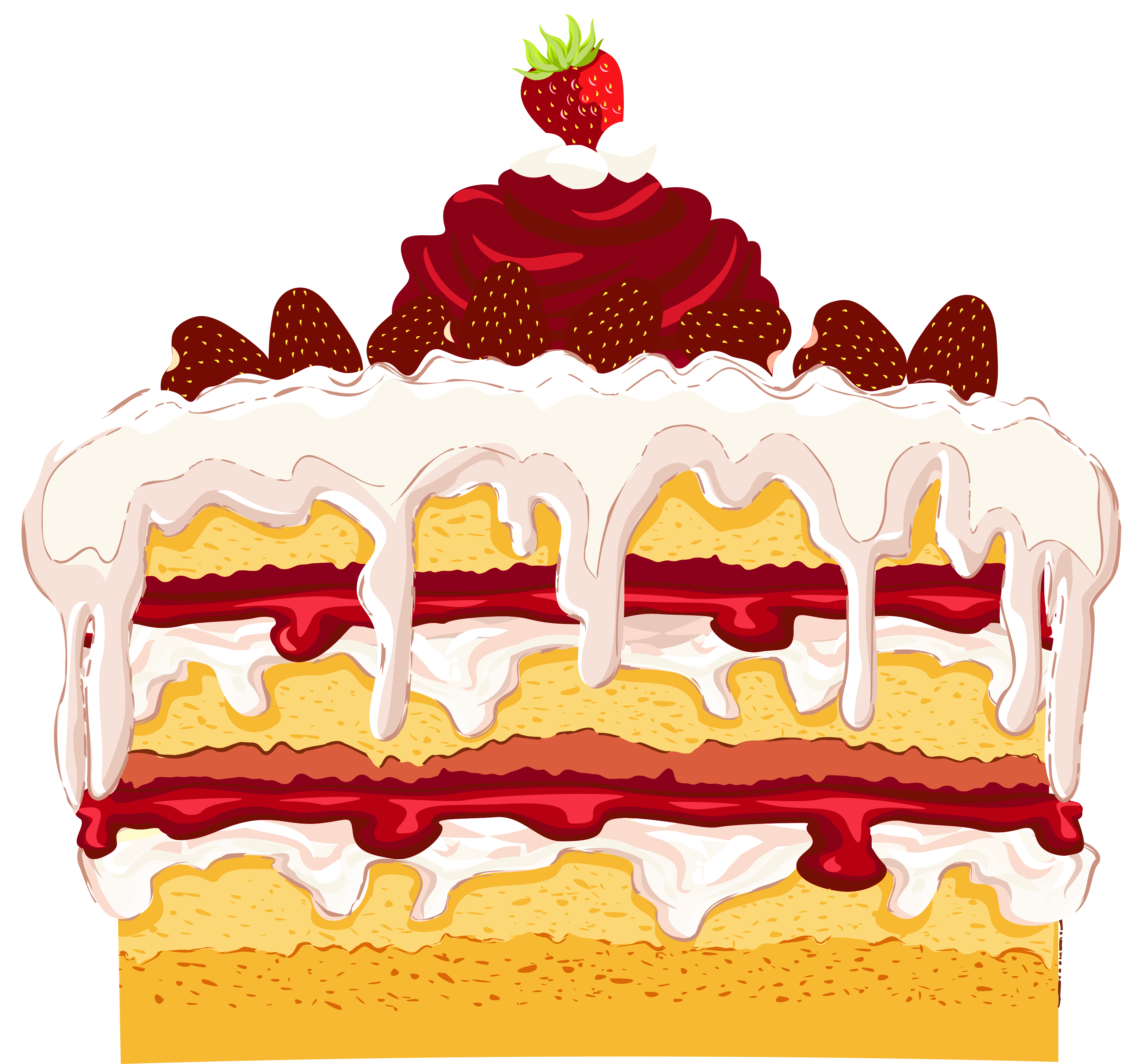 Strawberry Cake PNG Transparent Background, Free Download 26273