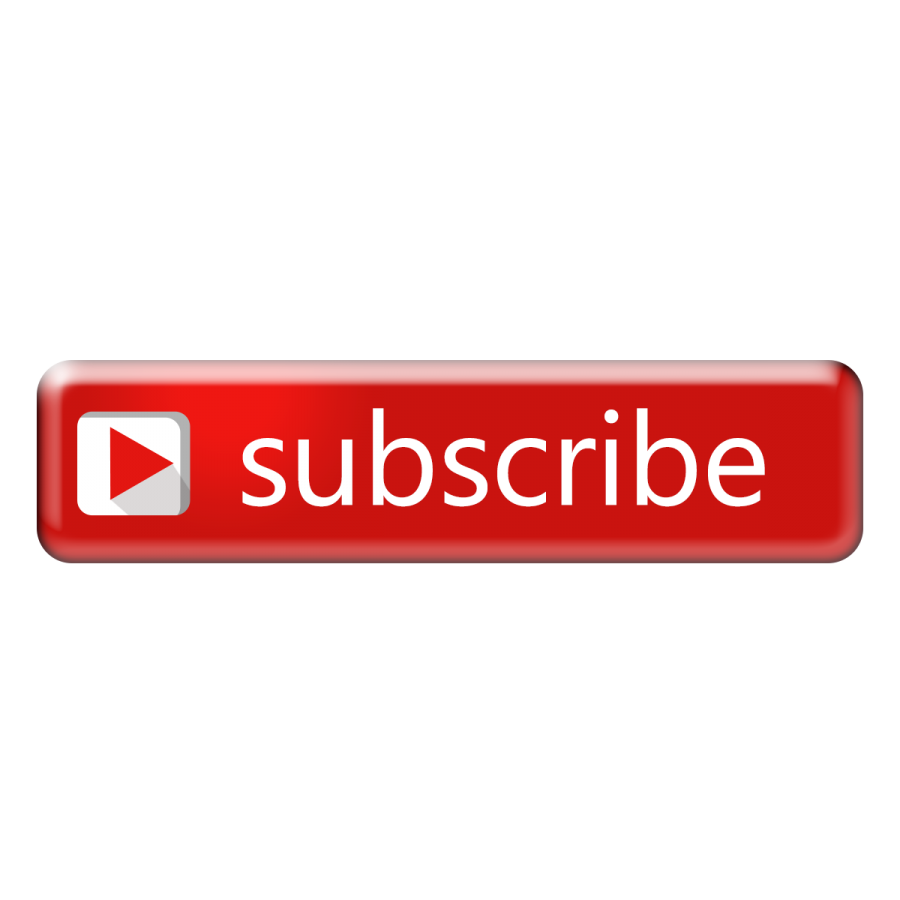 Subscribe Button red transparent