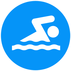 swim icon blue
