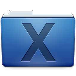 system folder blue icon